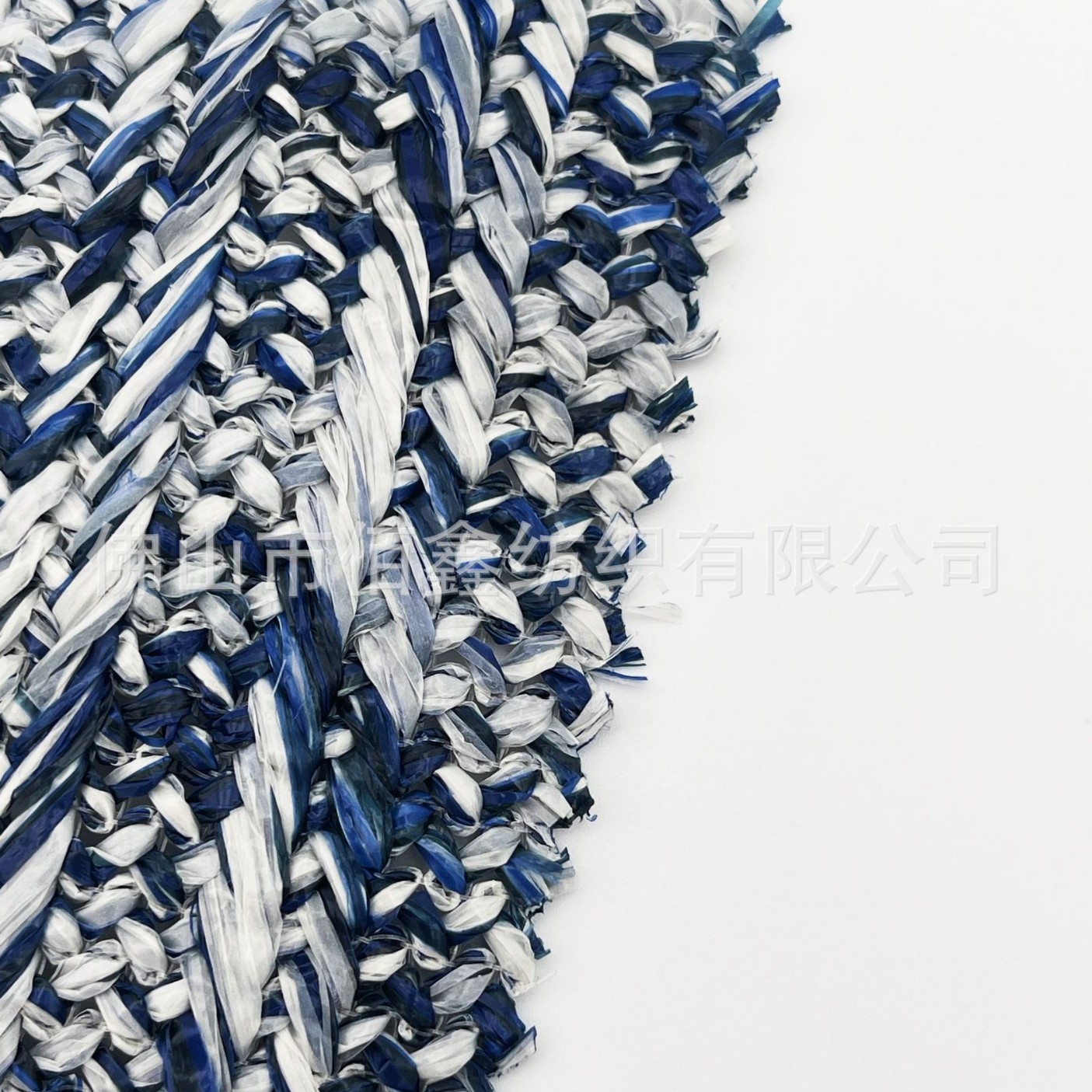 Picture of Striped jacquard crochet environmental protection PP woven imitation grass fabric handbag PE luggage shoe material furniture decoration sofa fabric