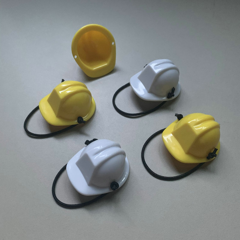 Cross-border Helmet Small Pendant with Elastic Rope Mini Doll Helmet with Lanyard Toy Helmet