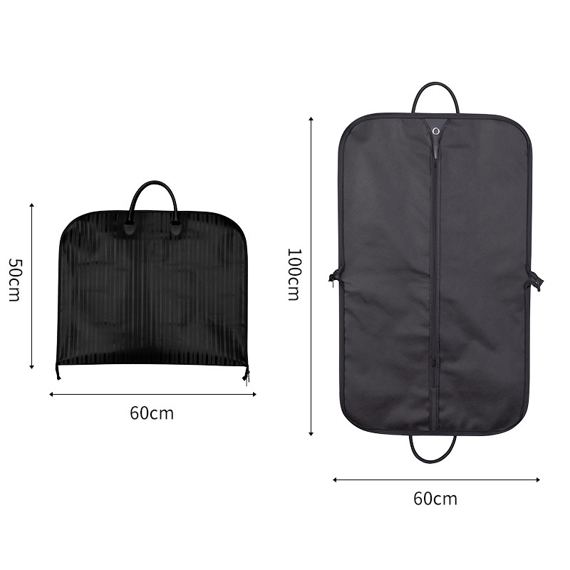 Picture of High-end nylon Oxford cloth suit bag portable handle travel storage bag zipper non-woven suit dustproof bag