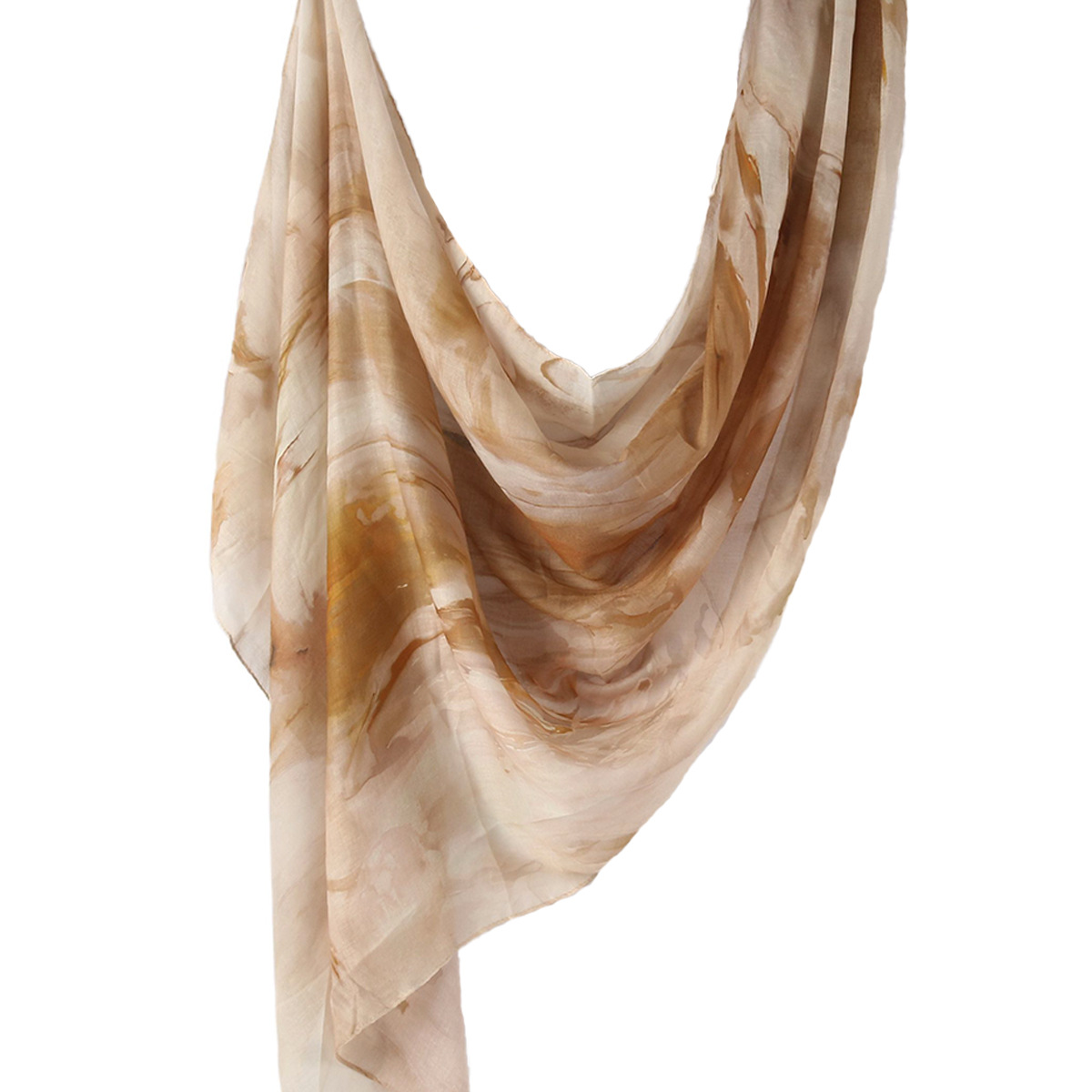 Picture of Best-Selling Watercolor Tie-Dye Cotton Scarf Arabian Satin Polyester Long Scarf Turkish Middle Eastern Scarf