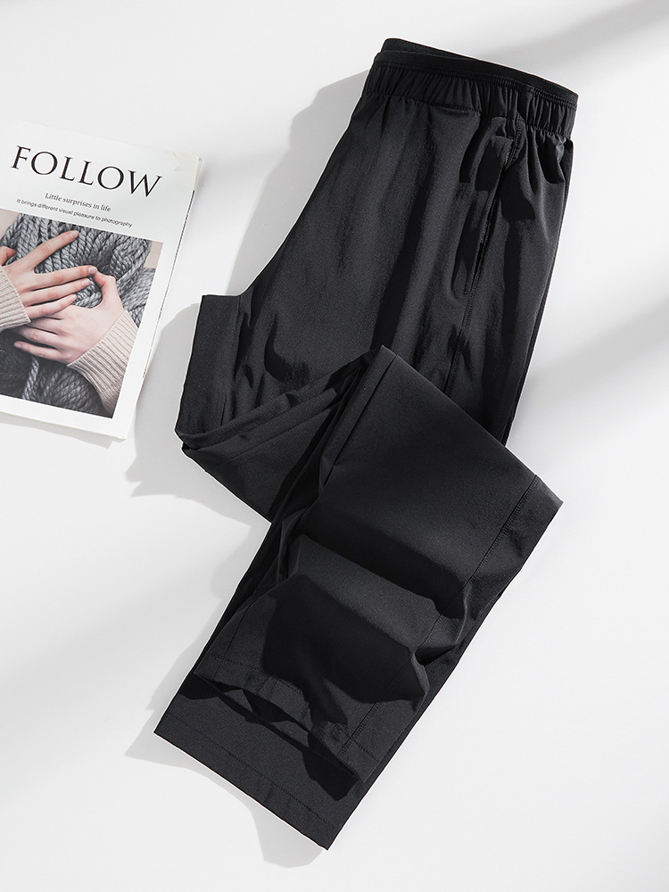Fanzu Bird Summer Outdoor Quick-Drying Ice Silk Pants Men's Large Size Elastic Breathable Couple Sports Casual Pants