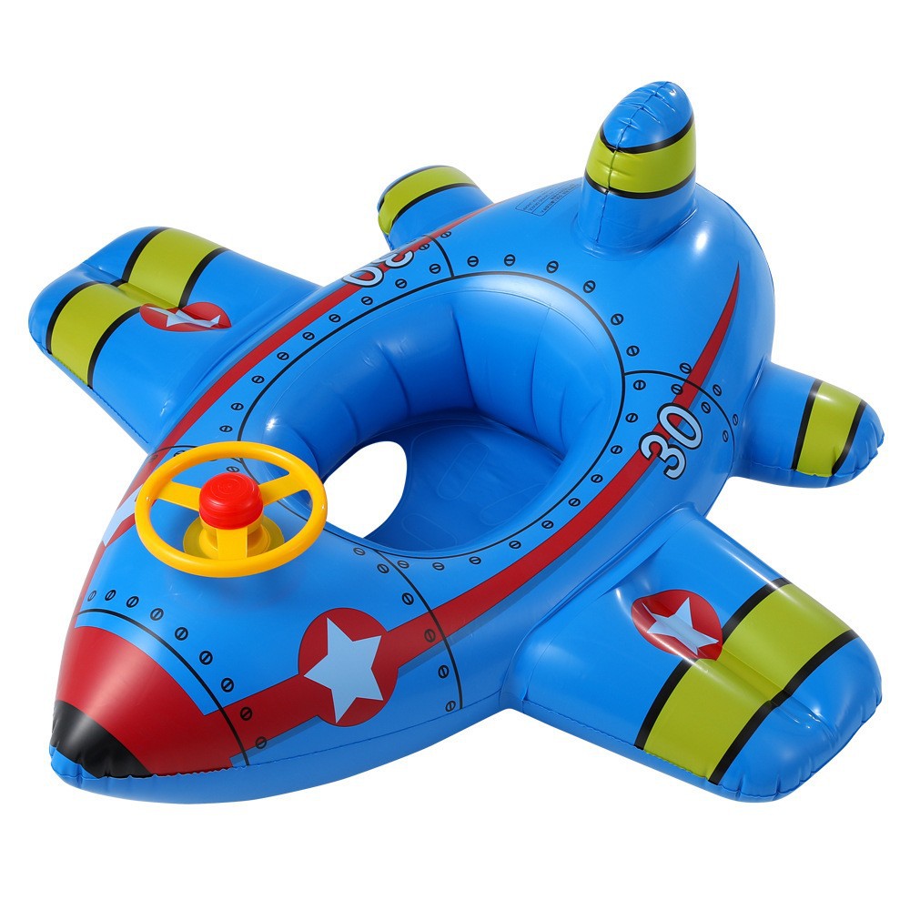 Picture of Children's swimming ring armpit ring seat ring 1-6 years old children's aircraft steering wheel inflatable Mount baby 2 boys and girls