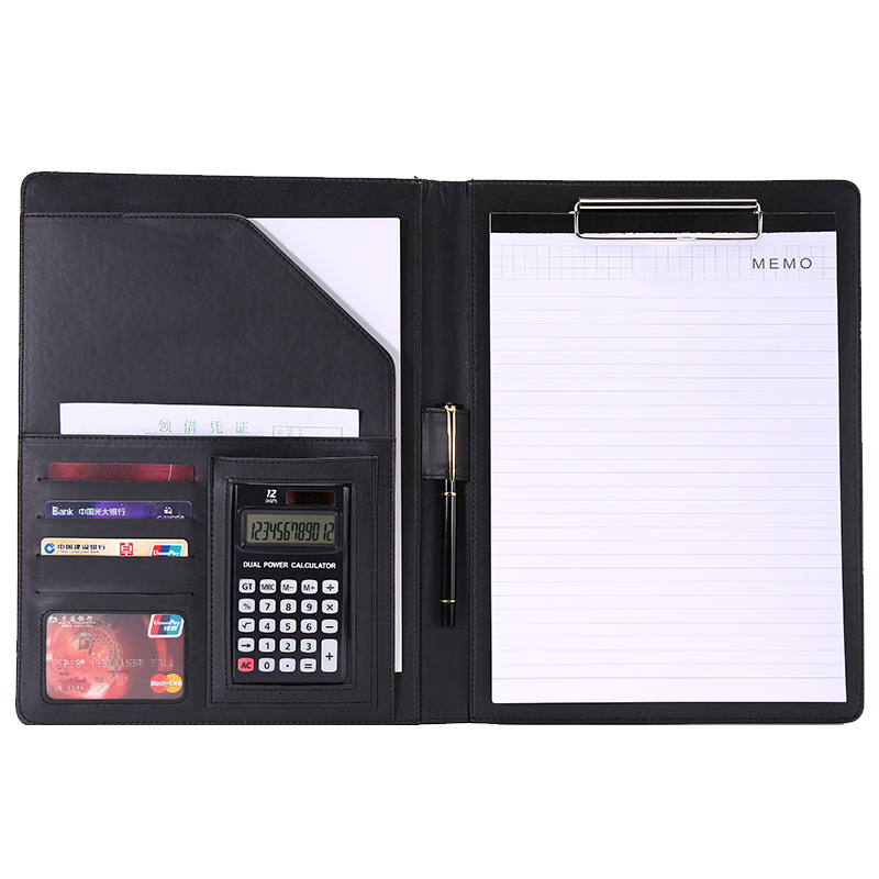 Picture of Factory wholesale spot A4 manager folder Office folder sales information contract signing pad LOGO