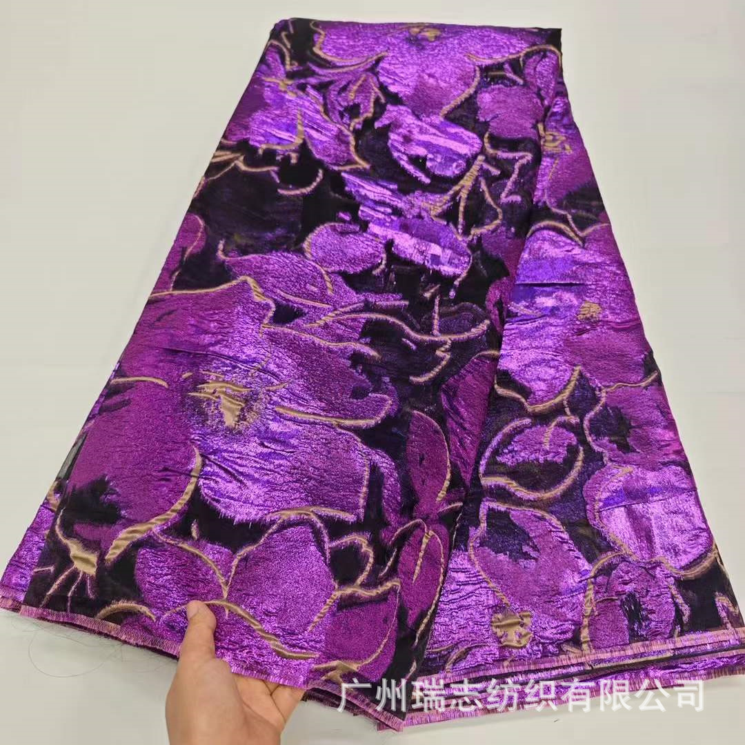 New arrival brocade European and American semi-transparent organza soft jacquard fashion cheongsam trench coat fabric