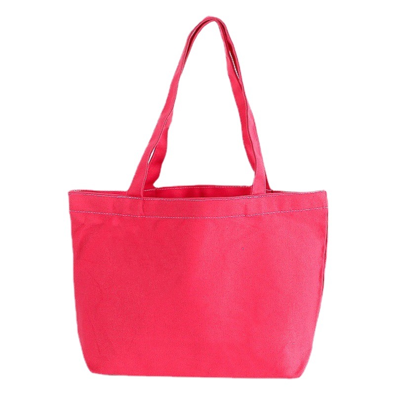 Spot printed LOGO cotton canvas bag advertising canvas shopping bag color printing portable gift cotton bag Amazon