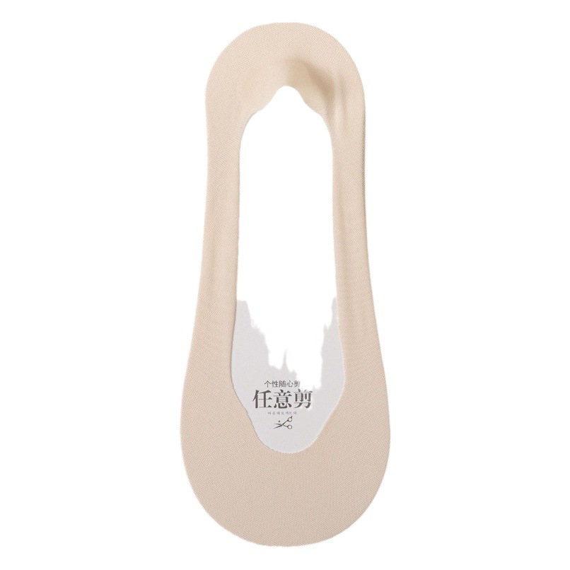 Women's summer thin low-cut invisible socks cotton bottom heel-free summer high heel socks women's ultra-thin non-slip socks