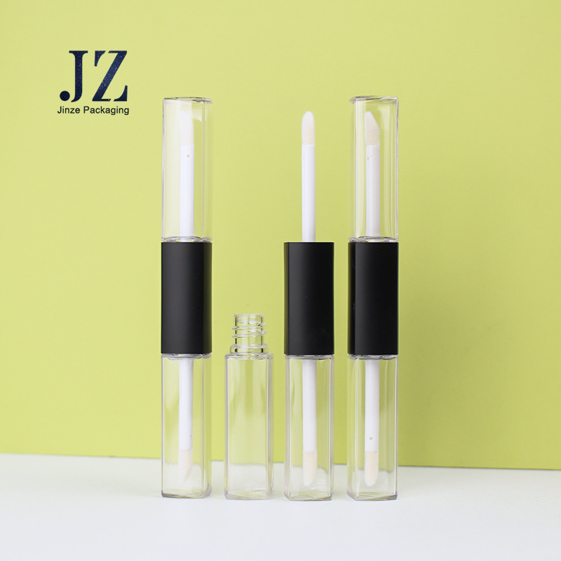 Jinze Blow Bottle Double-headed Lip Glaze Tube Redressing Concealer Empty Bottle One Tube Dual-purpose Plastic Wrap Material 7ml 7ml