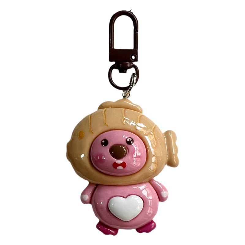Large Sea Carp Three-Dimensional Dress Keychain Sweet Girl Best Friend Couple Gift Bag Pendant Accessories Hanging Ornaments