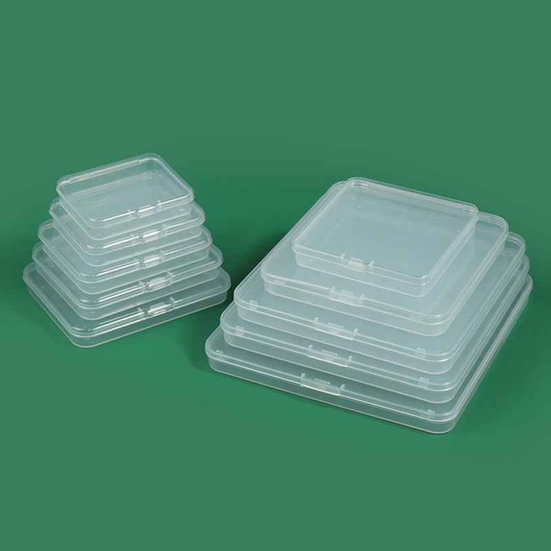 Cross-border PP empty box plastic 15MM jewelry transparent packaging box portable document storage box electronic parts box