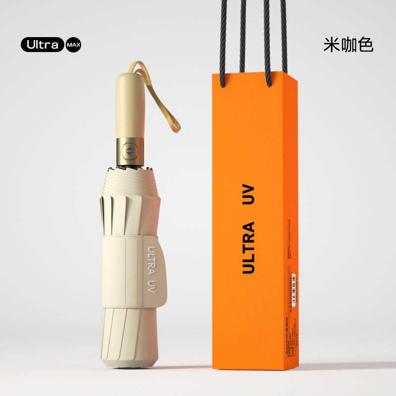 Picture of Umbrella Full-automatic Umbrella Men's Large Wholesale Advertising Umbrella Women's Sunlight and Rain Dual-use Sunscreen Anti-Purple