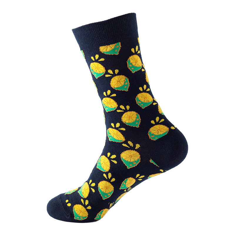 Picture of New Amazon Mid-Calf Socks for Men, Cotton, Women's European and American Ins Style Autumn and Winter Internet Celebrity Trendyy Socks Wholesale