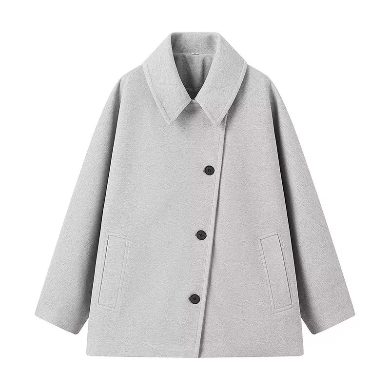 Picture of Foreign Trade 2024 European and American Winter New Style Comfortable Elegant Lapel Long-Sleeved Single-Breasted Loose Fur Outwear for Women