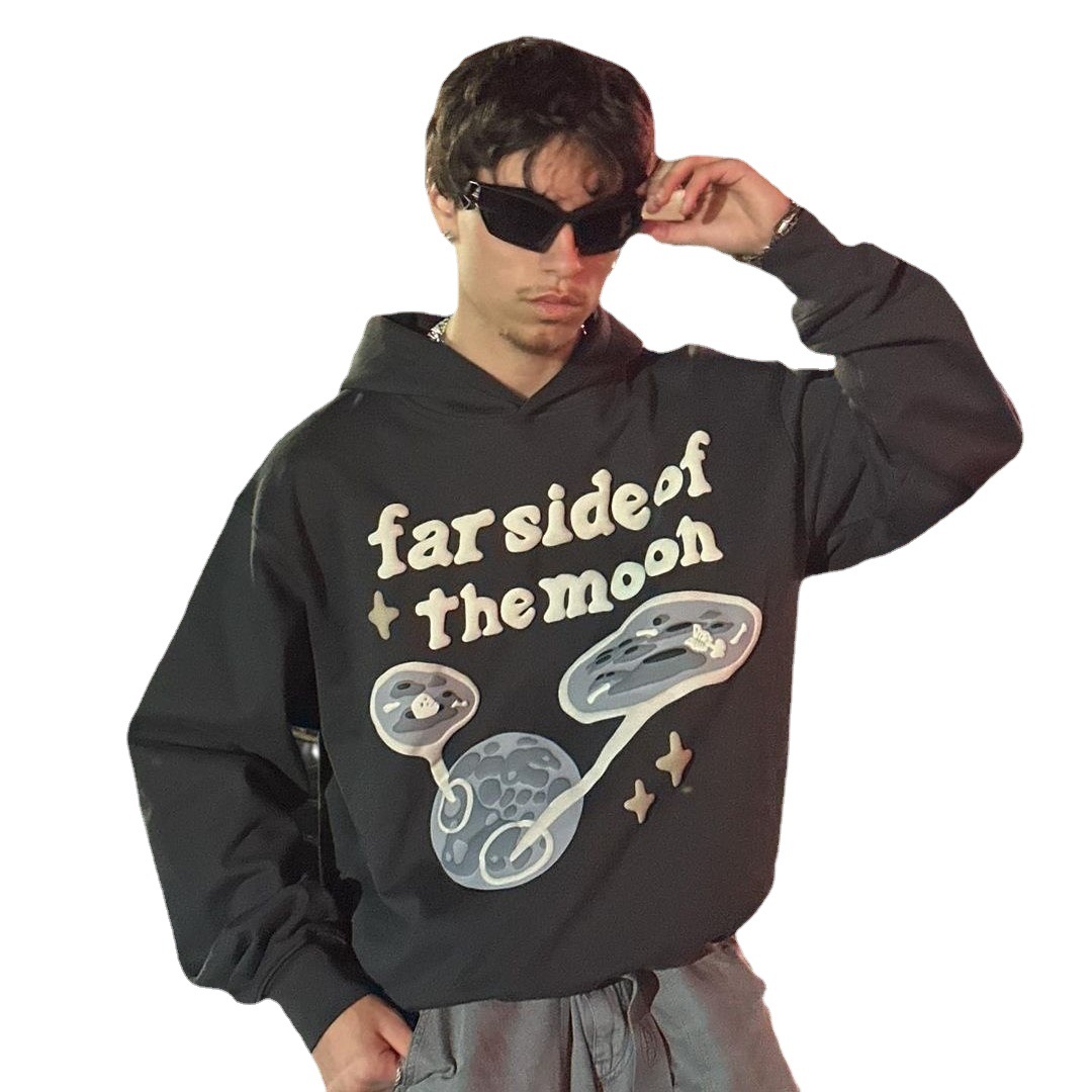Picture of Spot 2023 European and American Amazon Foam Printed Sweatshirt Y2K High Street American Casual Sweatshirt Couple Hooded