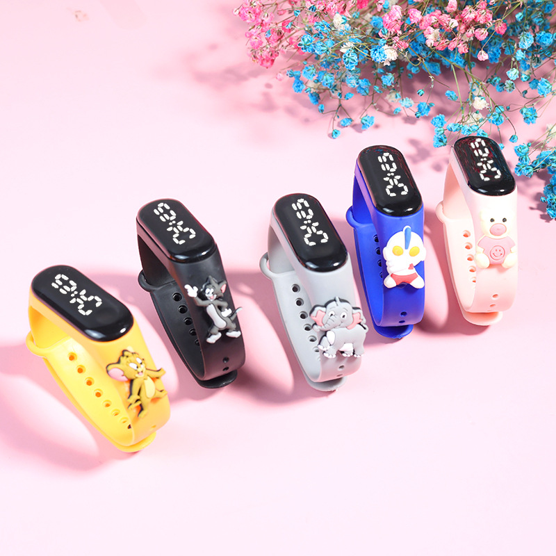 [New doll] student Cartoon Doll led electronic watch swimming touch waterproof Junior High School electronic watch batch