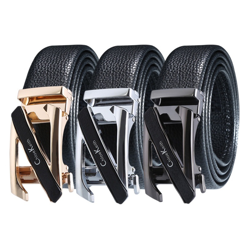 New Belt Men's Genuine Leather Wide Girdle Fashion Business Style Alloy Versatile Belt Hot Selling Trouser Belt Manufacturer Wholesale