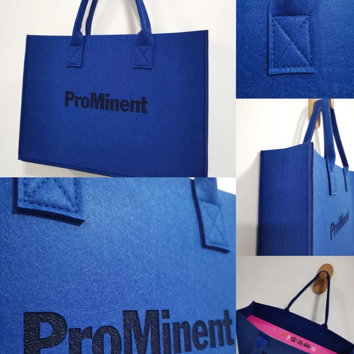 Picture of Felt bag large capacity felt handbag Internet celebrity same style felt tote bag hand gift exclusive logo felt bag