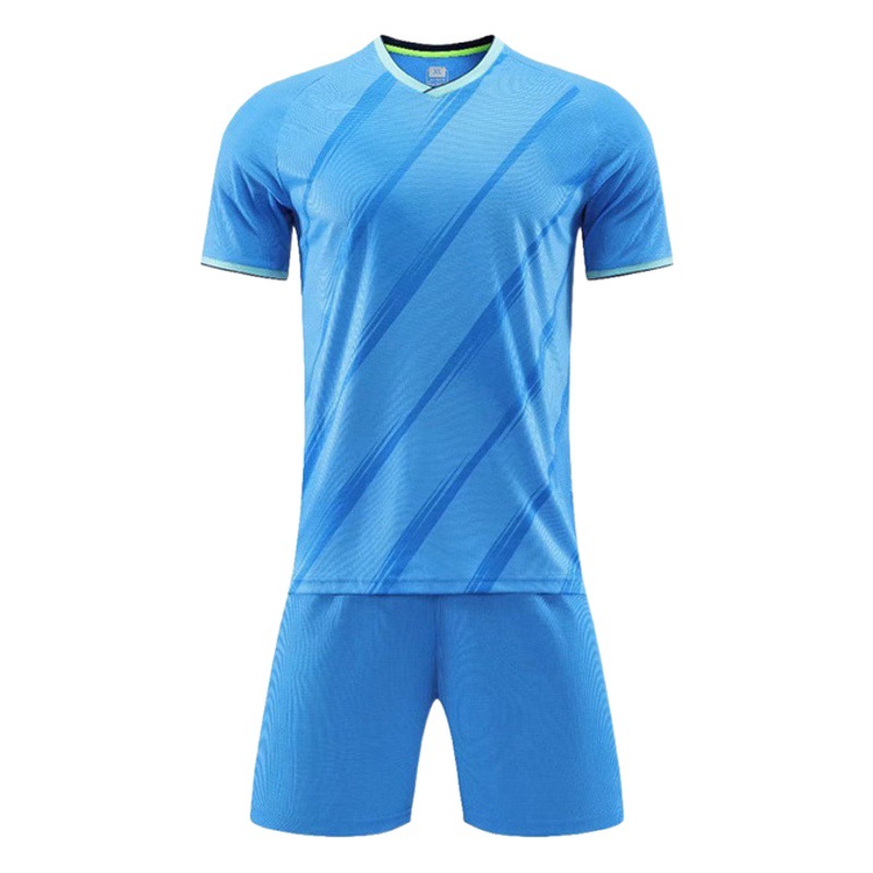 One-piece delivery football uniform suit male and female students short sleeve quick-drying sports training team uniform printing light board football uniform