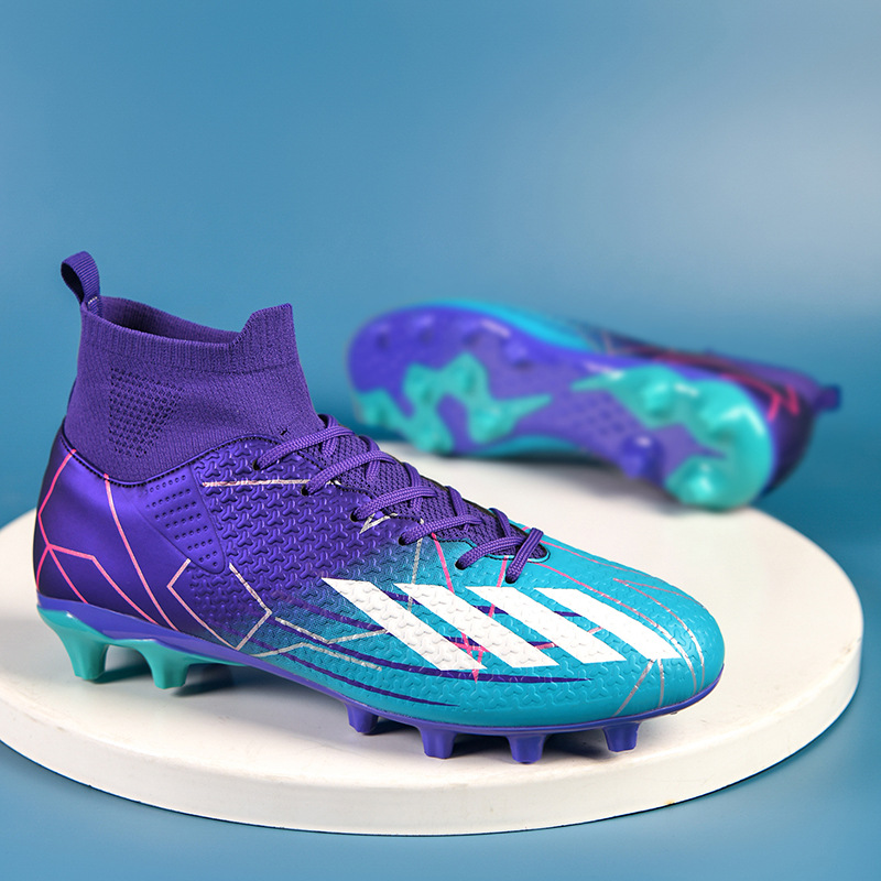 High-Top Football Shoes for Men and Women, Teenagers, Broken Nails, Adult Long Nails, Student Broken Nails, Tf Kidsren's Grass Training Shoes