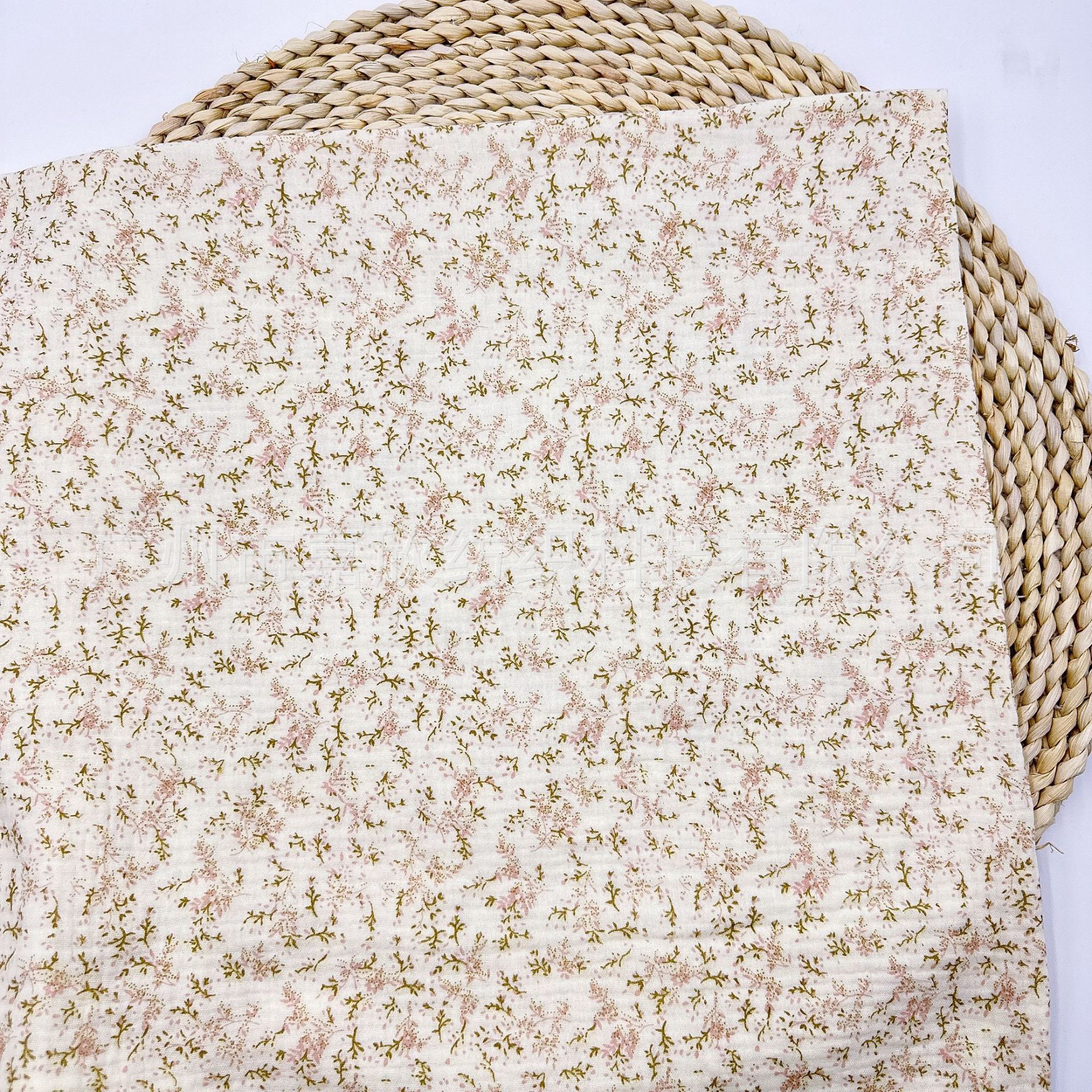 Double-Layer Yarn Fabric Plain Fine Cloth Home Clothes Pajamas Baby Cotton Yarn Sweat-Absorbing Towel Spit Towel Fabric