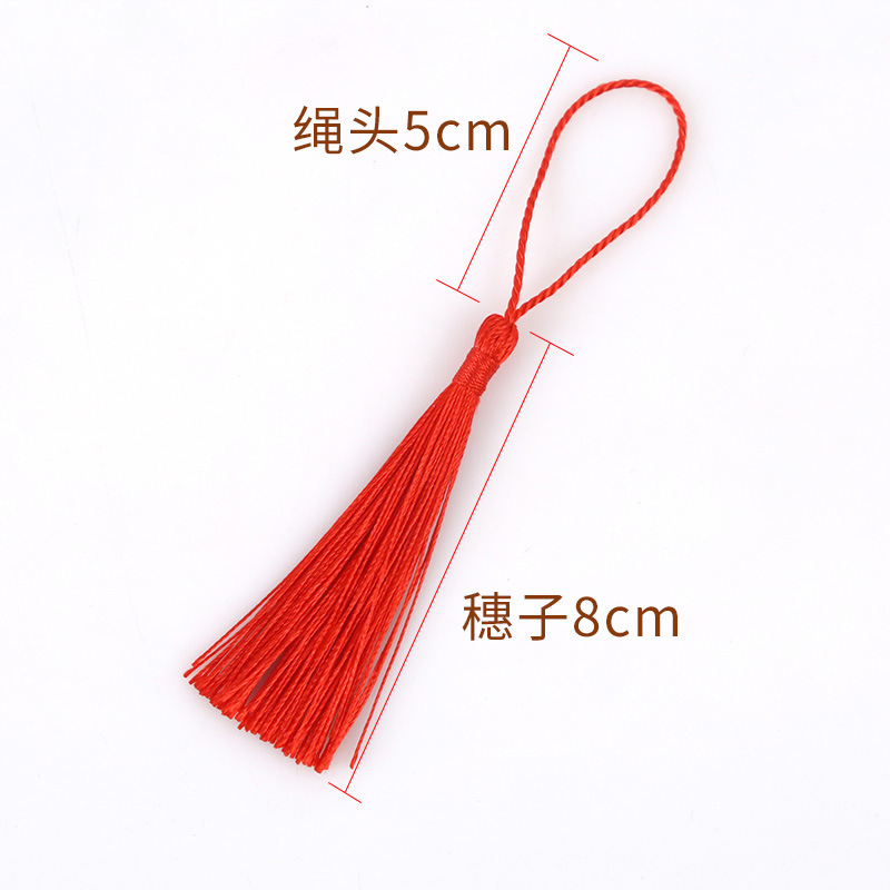 Picture of 90 silk new vertical tassel red envelope candy box bookmark tassel factory direct small tassel hanging spike