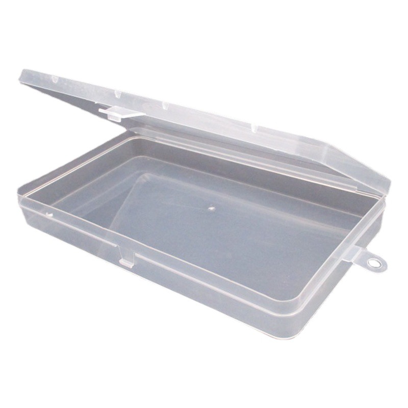 Rectangular Transparent Plastic Box Fishing Gear Jewelry Parts Screws Hardware Tools Mask Storage Finishing Box