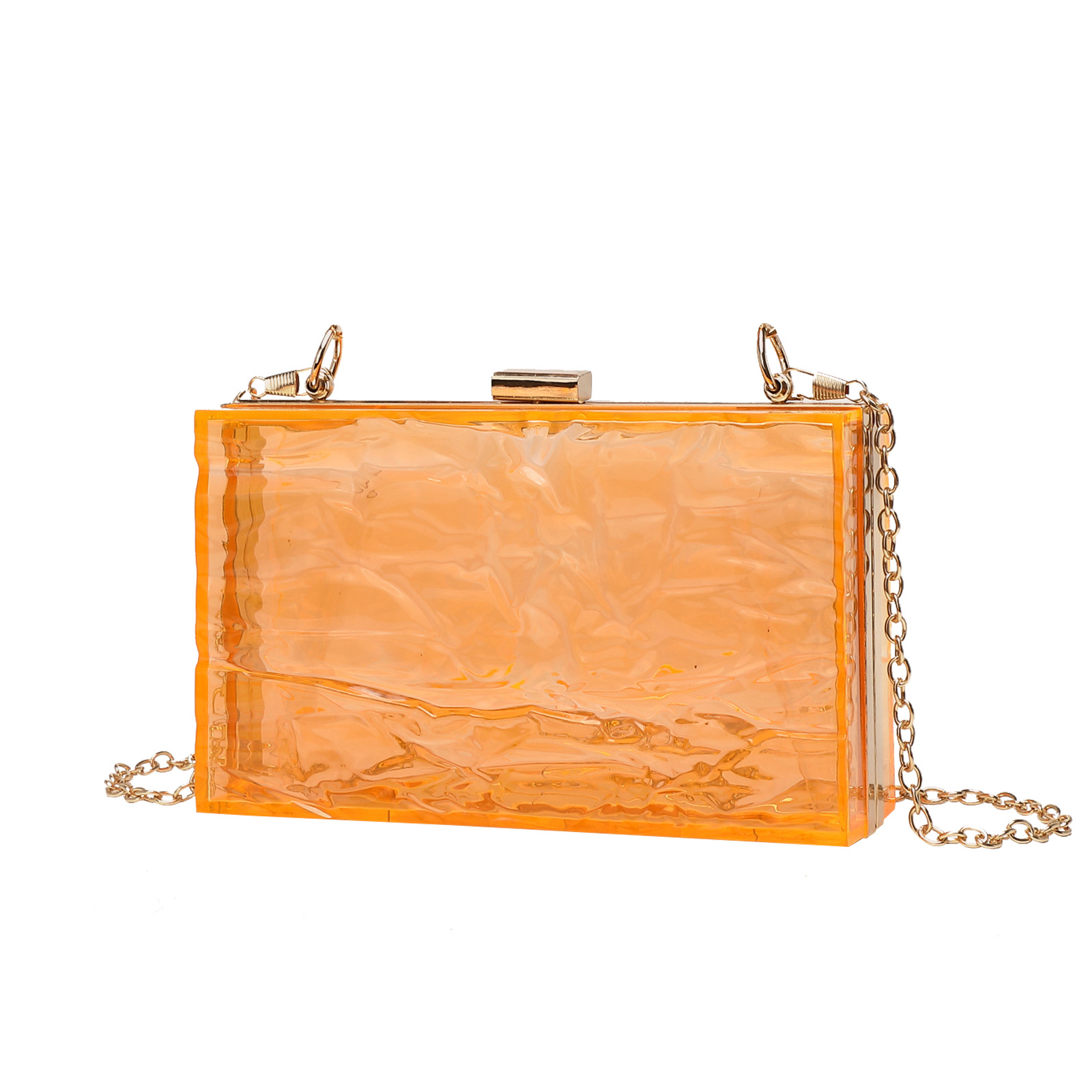Picture of Women's new evening bag ice crack transparent acrylic fashion clutch chain bag cross-border Amazon exclusive
