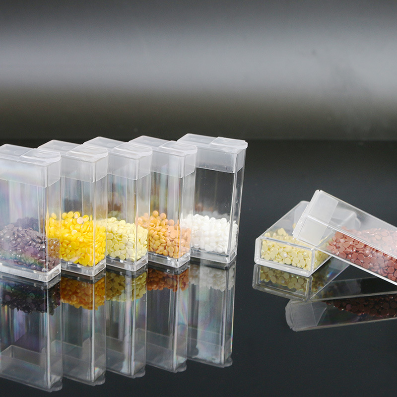Picture of Diamond Painting Generous Bottle Storage Box Rice Beads Boxed Diamond Box DIY Nail Art Storage Box Acrylic Small Square Box