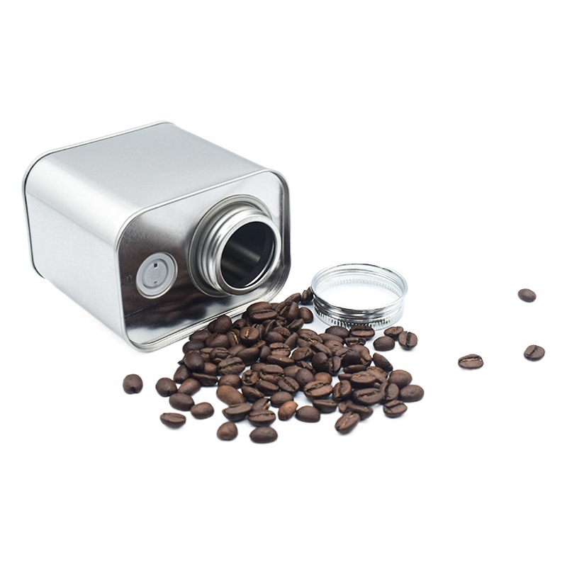 Yin Chi Chart Coffee Bean Packaging Tin Can Herbal Seed Sealed Jar Horse Mouth Jar One-way Exhaust Pepper Fruit Core Tin