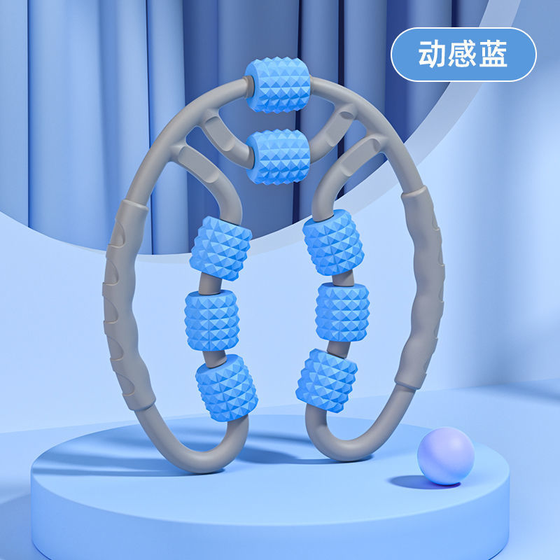 Picture of Ring clip leg massager leg slimming artifact skinny calf fast foam shaft muscle relaxation roller wolf tooth stick roller