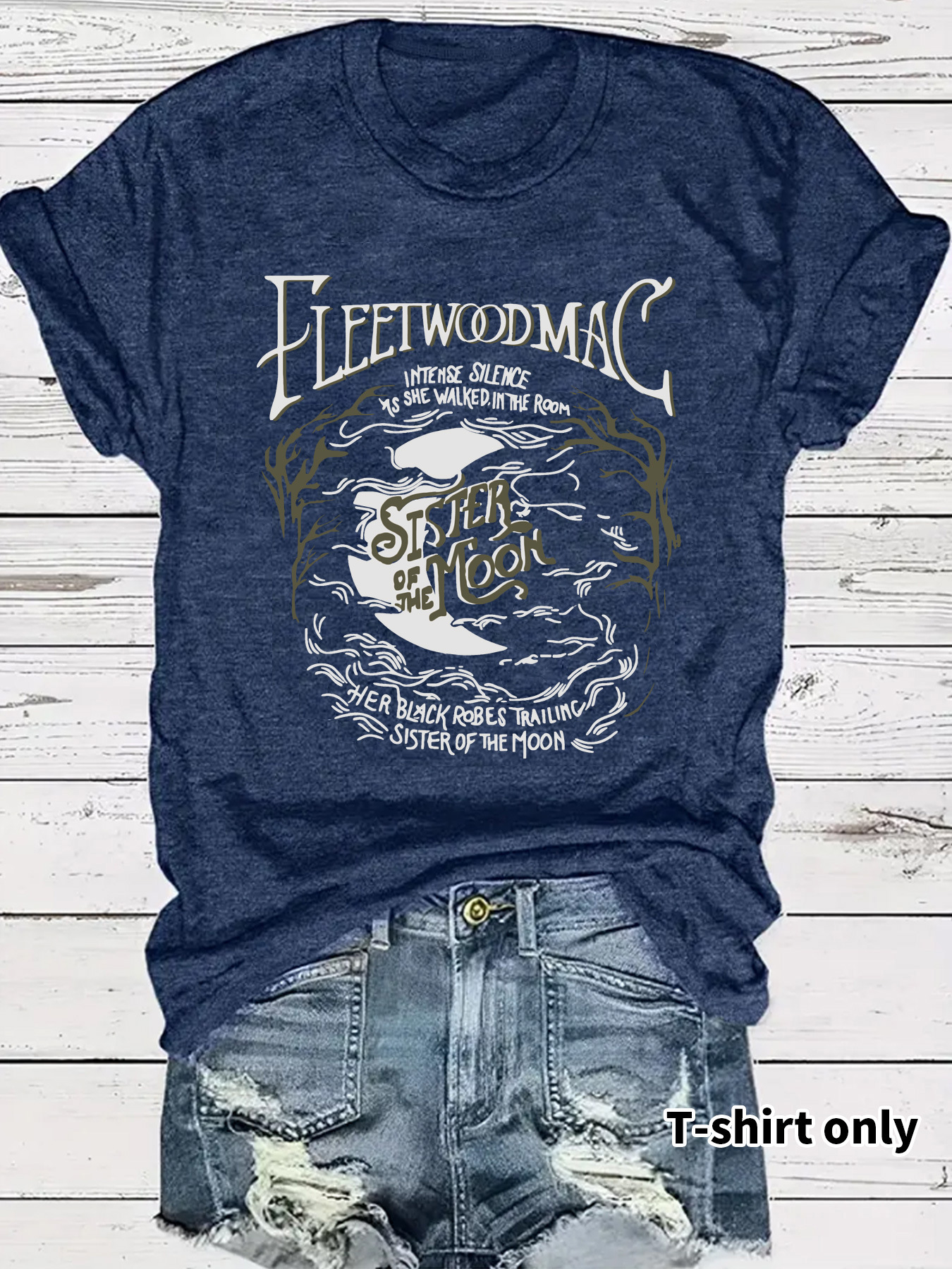 Amazon cross-border European and American FLEETWOOD MAC fashion loose casual short sleeve round neck T-shirt women wholesale in stock
