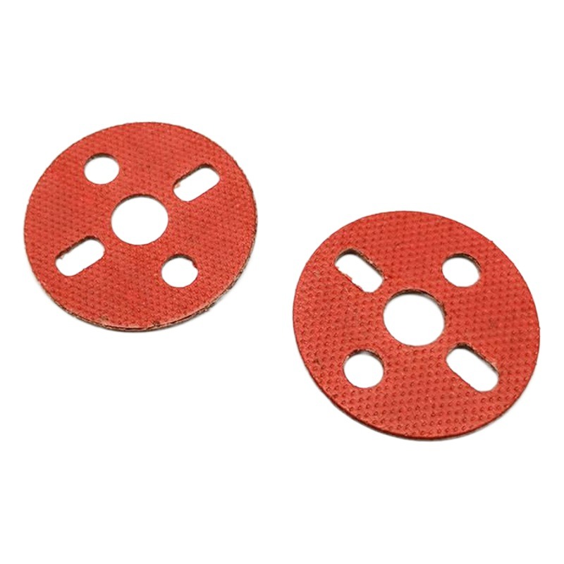 Picture of E27 ceramic lamp holder insulation sheet round red lamp holder insulation paper 5-hole lamp holder mica sheet