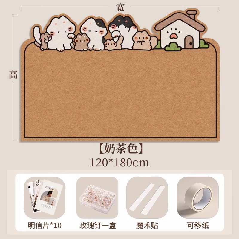 Picture of Photo wall felt wall stickers felt board display wall creative photo album wall wall decoration cork wall board honor wall photo