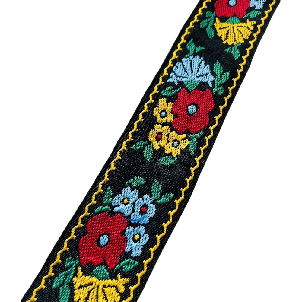 Jacquard Ribbon Ethnic Lace Flower Pattern Clothing Shoe Bag Accessories Width 5cmA-2907