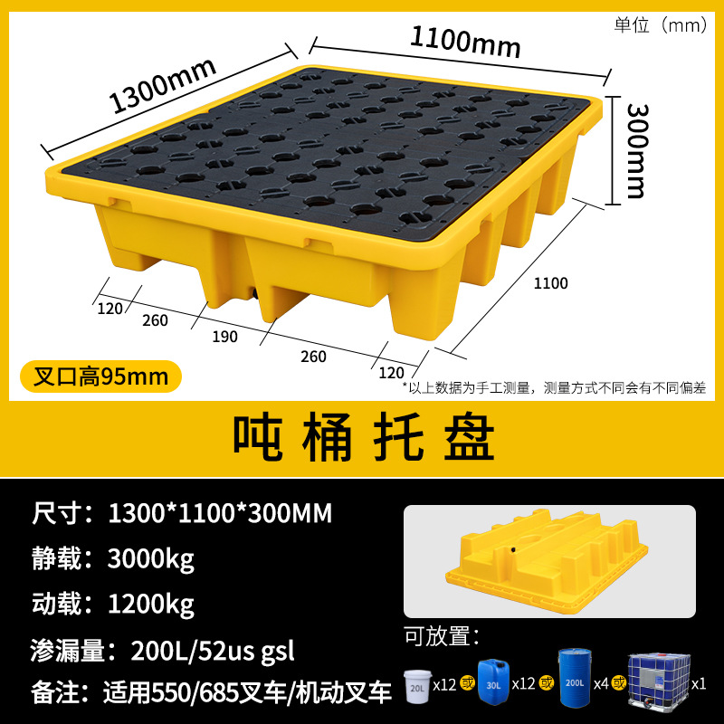 Picture of Laboratory Desktop Tray Hazardous Waste Anti-Leakage Tray Chemical Anti-Leakage Plastic Tray Oil Barrel Pad