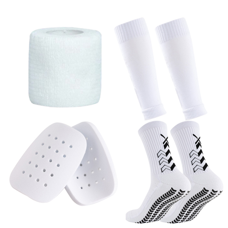 Amazon foreign trade adult thickened short football socks leg guard strap suit men and women dispensing non-slip socks
