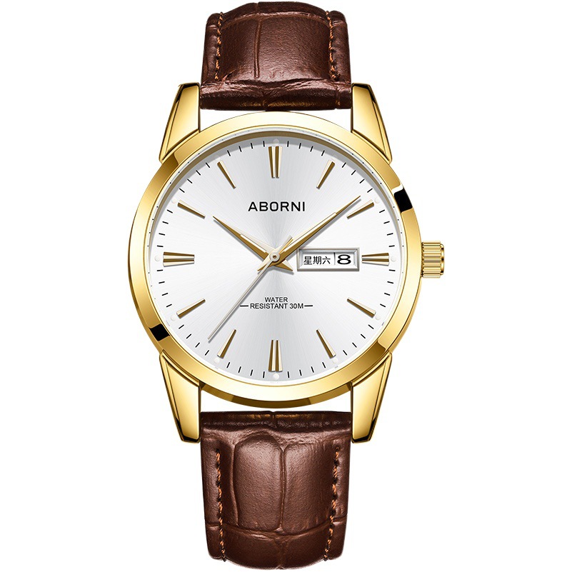 Alponi Brand Watches Cross-Border Foreign Trade Quartz Watches Business Waterproof Men's Tiktok Men's Watches Cross-Border Foreign Trade Hot-Selling