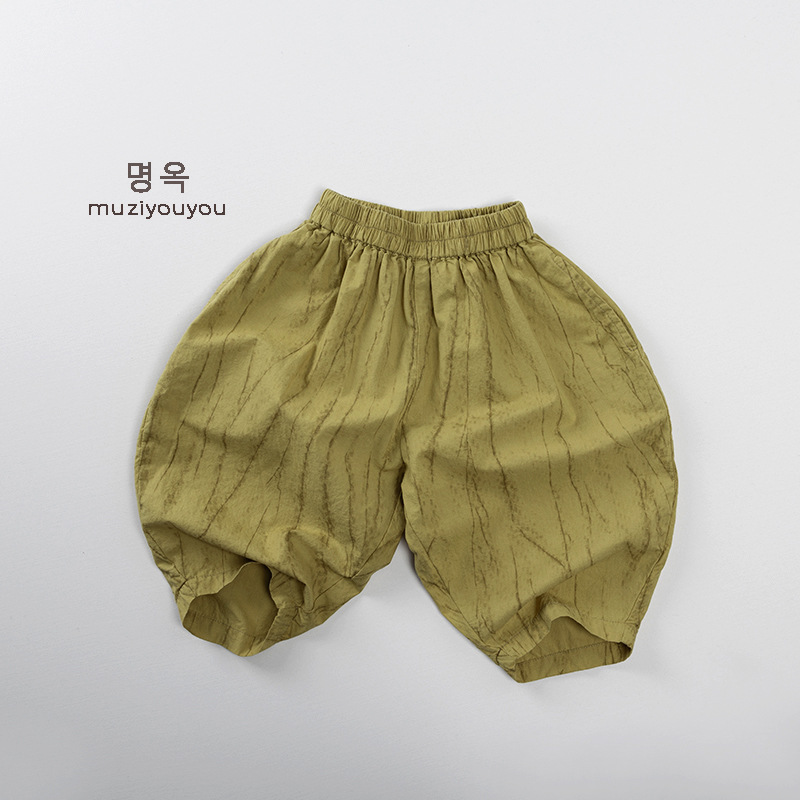 Picture of recommend ~ Summer Colorful Children's Thin Cool Cotton Anti-mosquito Pants Korean Style All-match Trendy Baby Pants
