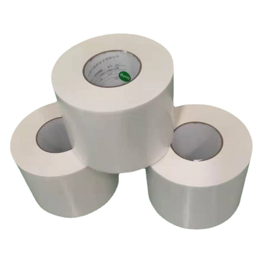 10Um~150Um Yellow Pet Double-Sided Tape, High Adhesion, Temperature Resistant, Yellow Glassine Pet Base Material Double-Sided Tape Manufacturer