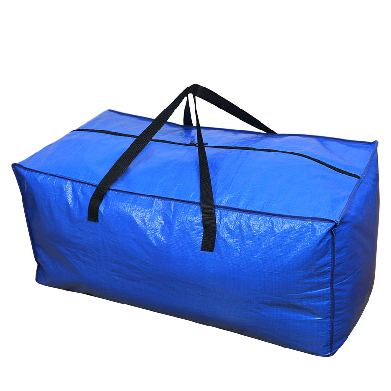 Cross-border Foreign Trade Products Woven Bag Thickened Storage Portable Woven Bag pe Plastic Film Woven Moving Bag