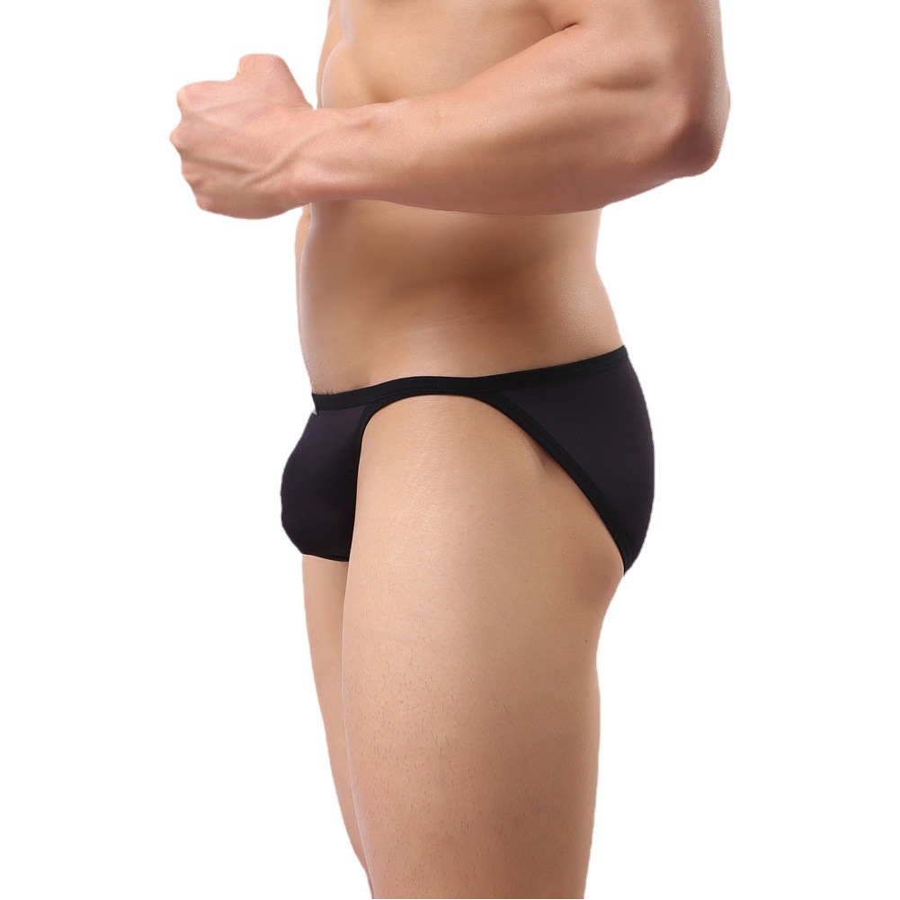 Cross-Border factory direct supply wholesale pants men's briefs men's ice silk underwear simple sexy B329