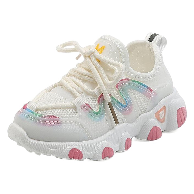 Children's Korean style sneaker Spring and Autumn new boys' ultra-light soft bottom casual shoes girls' breathable student shoes