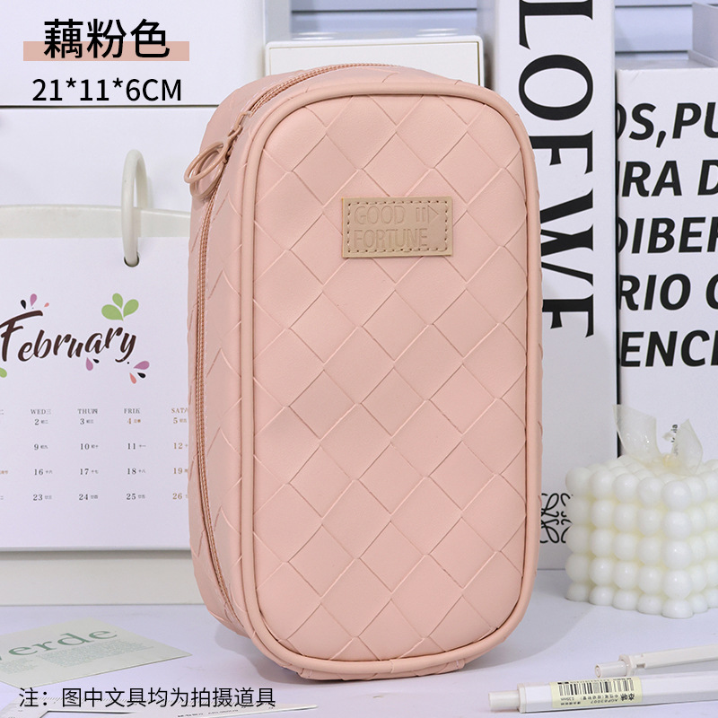 Picture of Large Capacity Multifunctional Pencil Case Korean Style High-value Pencil Case High School Students Portable Pen Storage Bag Pencil Case