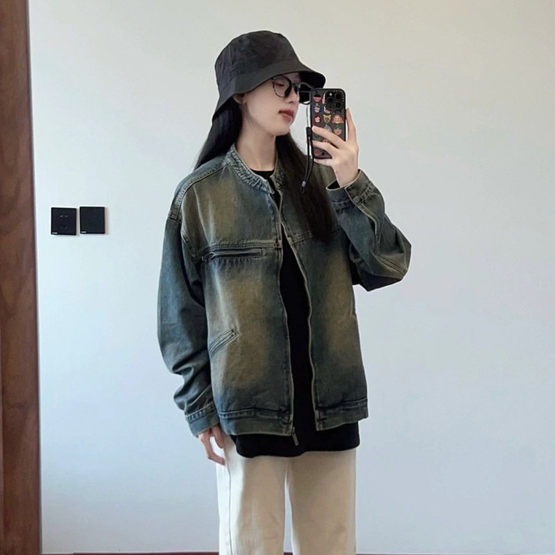 Denim coat women's spring and autumn 2023 new this year's popular chic early spring coat feeling temperament