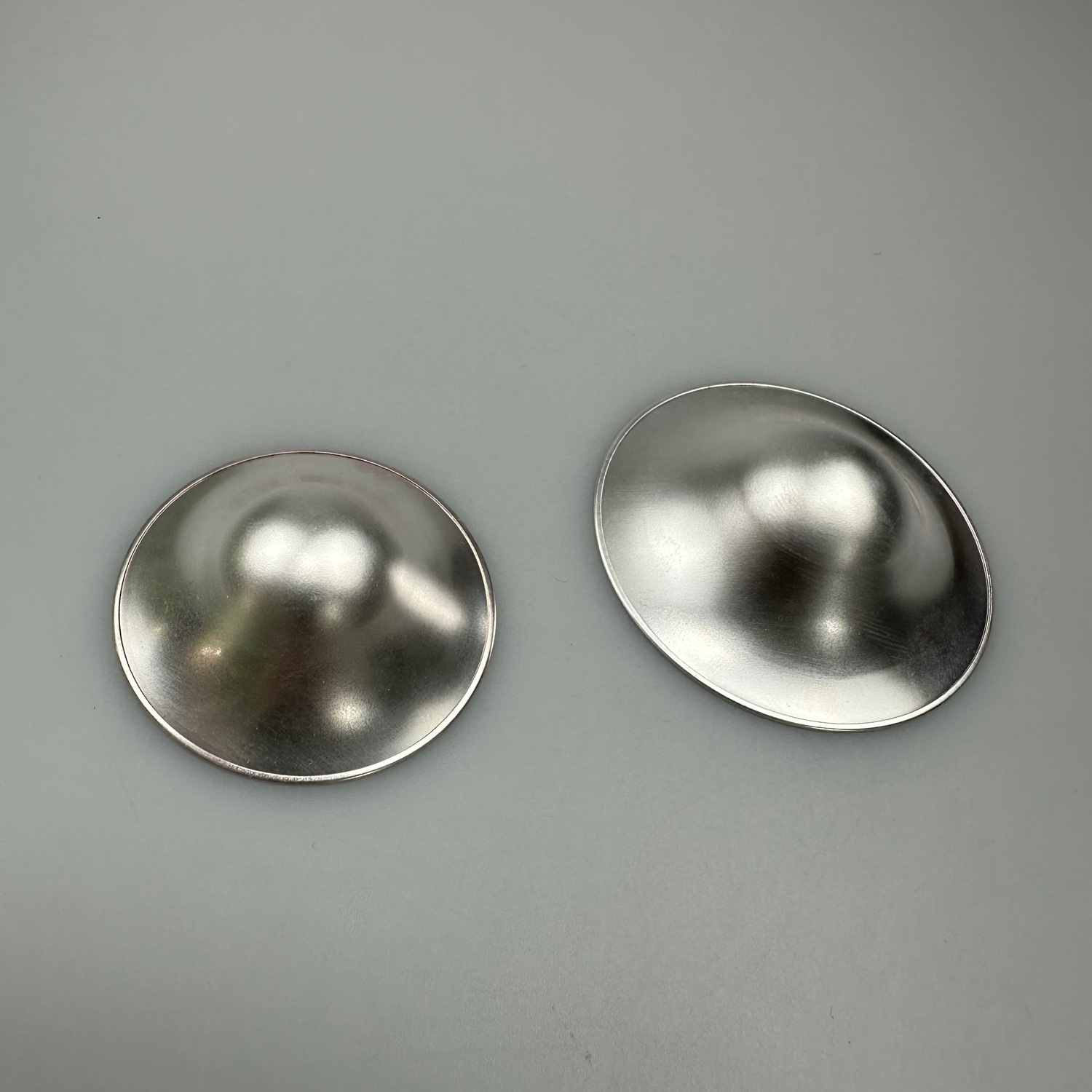 Picture of Silver Nursing Cups Silver Lactation Cup Nipple Protector Soothing Protection Newborn Feeding 925 Silver