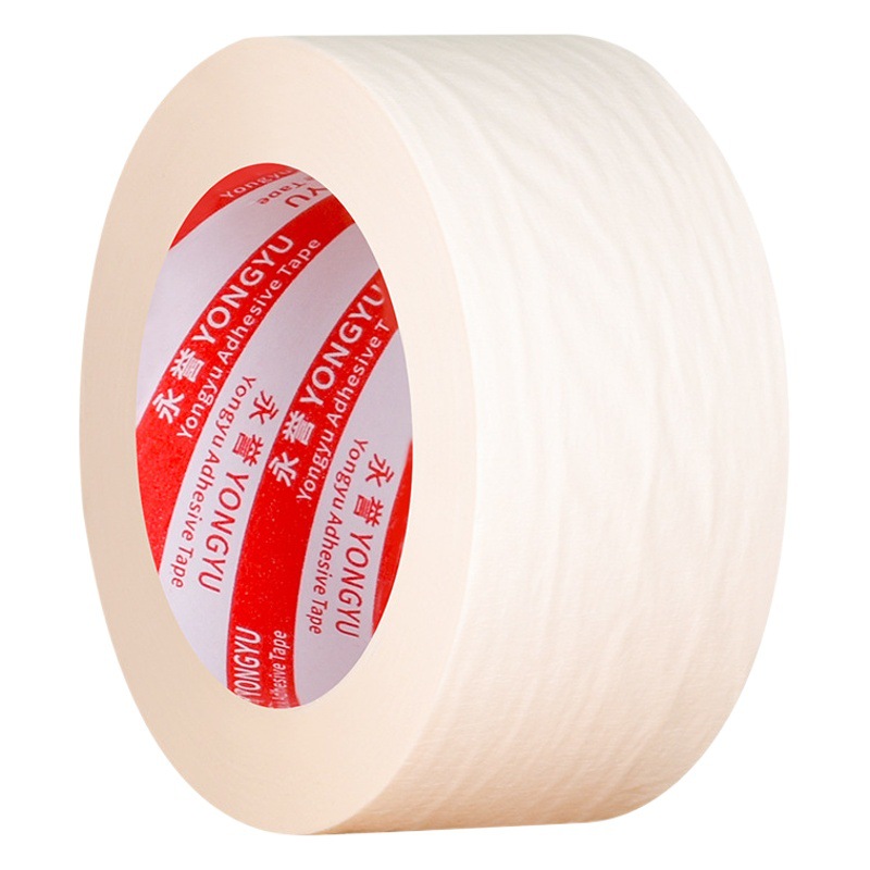 Masking Paper Tape White High Temperature Resistant 80 Degree Car Paint Spray Building Decoration Masking Paper