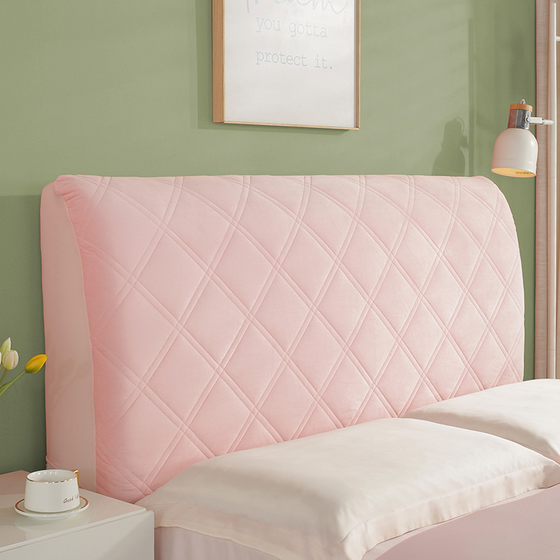 Picture of Quilted and Thickeneded High-End Bedside Cover with Wooden Bed Backrest, Soft Bag, All-Inclusive, Universal Four-Season Dust Cover