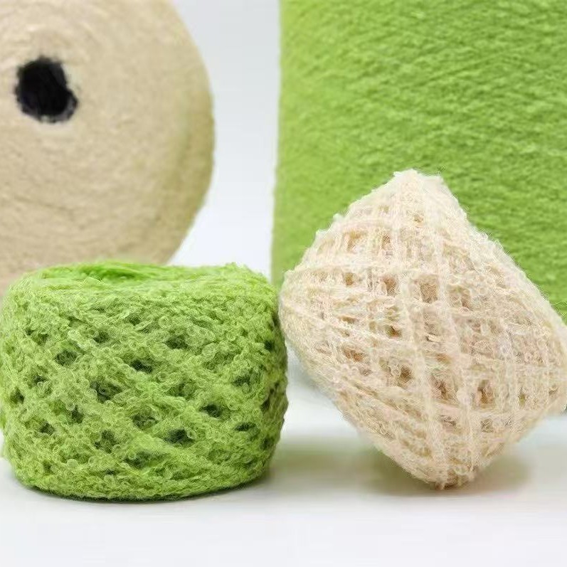 1/4.5Nm Wool Dense Loop Yarn 32% Wool 20% Nylon 48% Acrylic Wool Loop Yarn Autumn and Winter