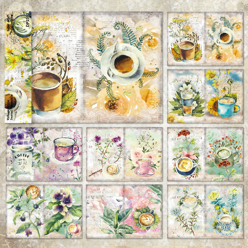 Picture of A5 single-sided pattern paper DIY album scrapbook Journal material paper card making background paper DP2352