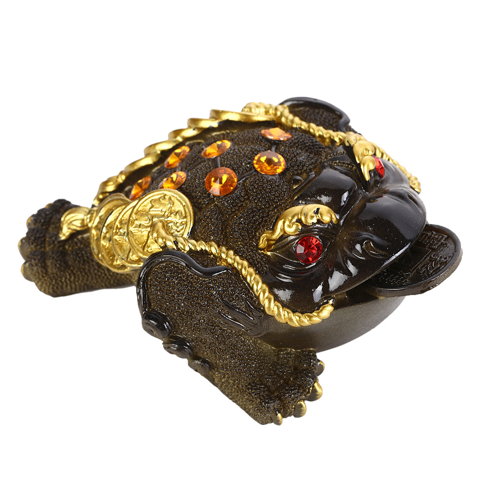Picture of Crazy with the same money golden toad tea pet color can raise toad personality fruit litchi products tea table tea pet ornaments