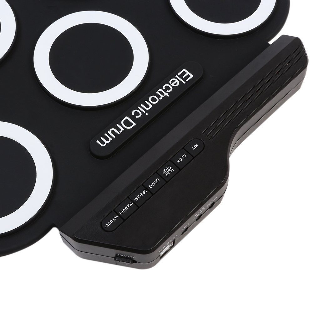 Picture of Hand Roll USB electronic drum portable drum set practice drum folding silicone hand roll electronic drum jazz drum
